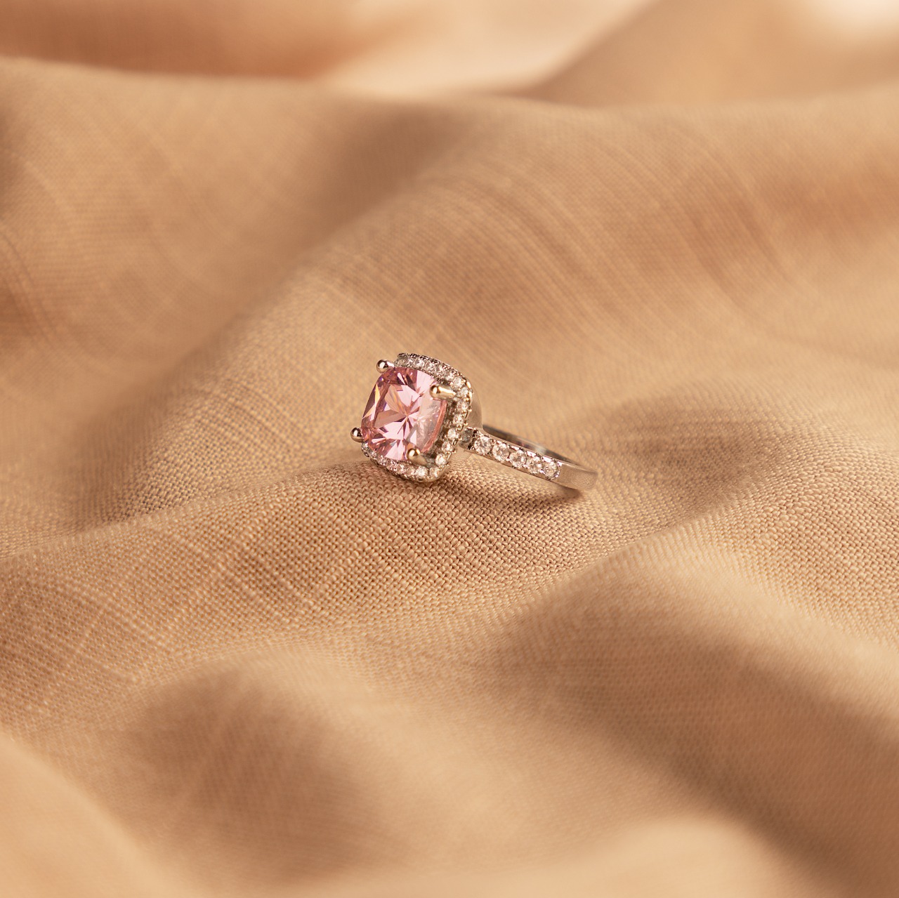 Ring roze steen | Webshop Juwelia