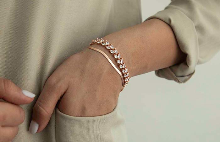 Sieraden Cadeau voor Haar Sieraden Armbanden Schakelarmbanden Liefde Armband voor Vrouwen Sterling Zilver Aurora Borealis Swarovski Kristallen Verstelbaar Northern Lights Armband 