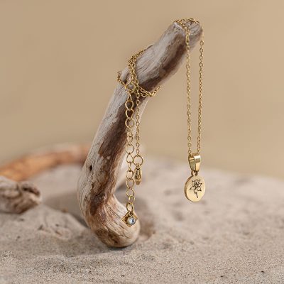 Geboortebloem ketting