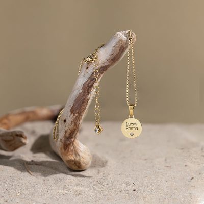 Ketting met Namen en Hartje