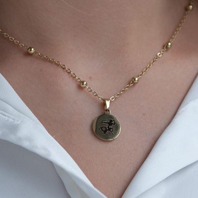 Ketting met Sterrenbeeld Medaillon gegraveerd