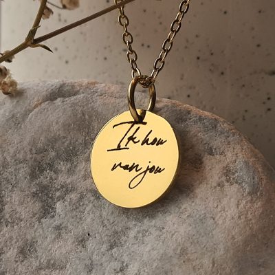 Ketting met eigen handschrift