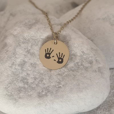 Ketting met 2 Handafdrukken