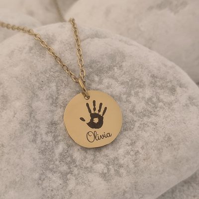 Ketting met Handafdruk en Naam