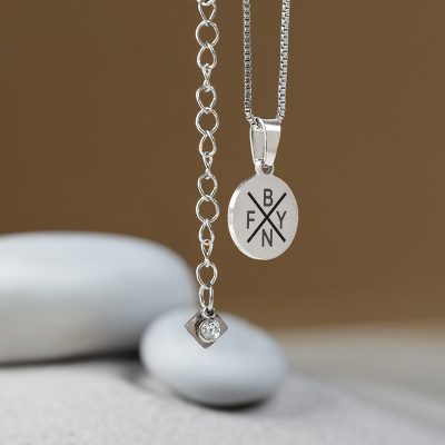 Ketting met initialen Silver Plated